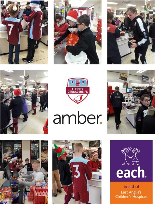 Ely City Crusaders U11 supporting East Anglian Children’s Hospice (EACH)